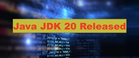 JDK 20 Releases .